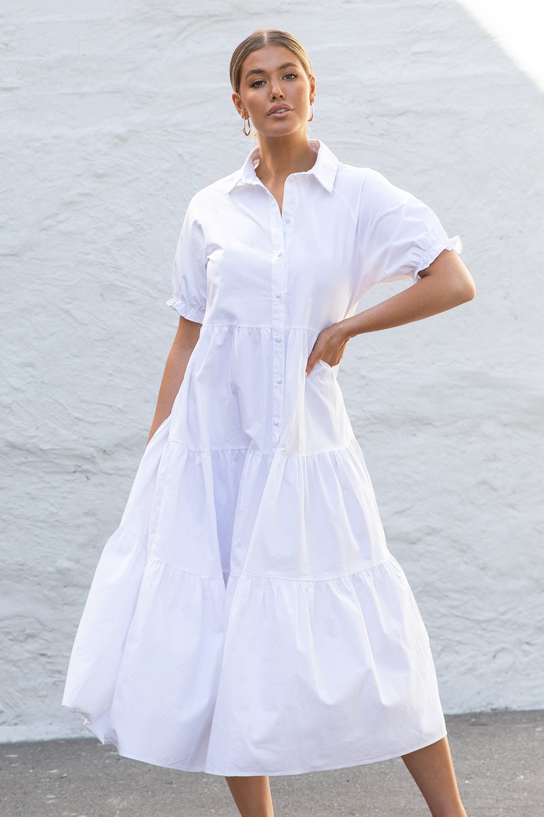 MOLLY POPOLIN MAXI DRESS