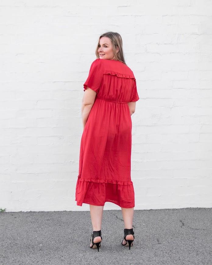RUBY FRILLED DRESS