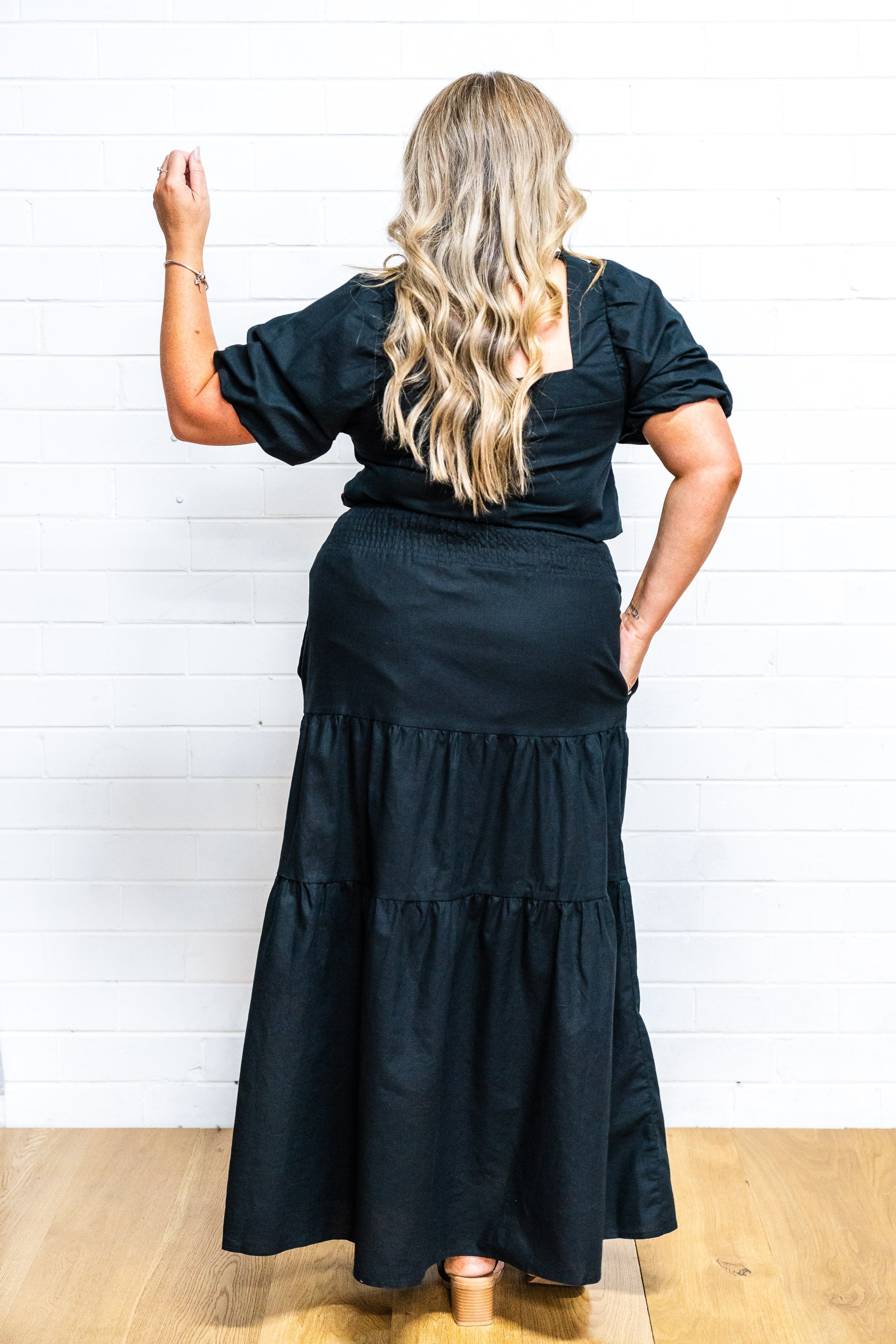 EADIE TIERED MAXI SKIRT