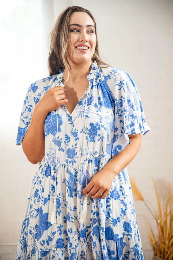 Jamie Short Sleeve Play Dress in Paisley