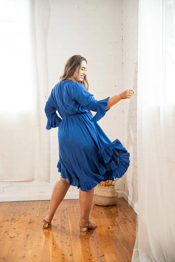 Arielle Tie Front Midi Dress