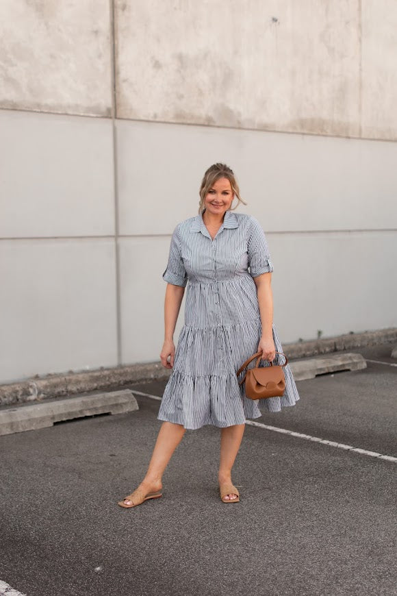 MOLLY STRIPE COTTON DRESS