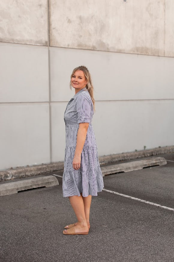 MOLLY STRIPE COTTON DRESS