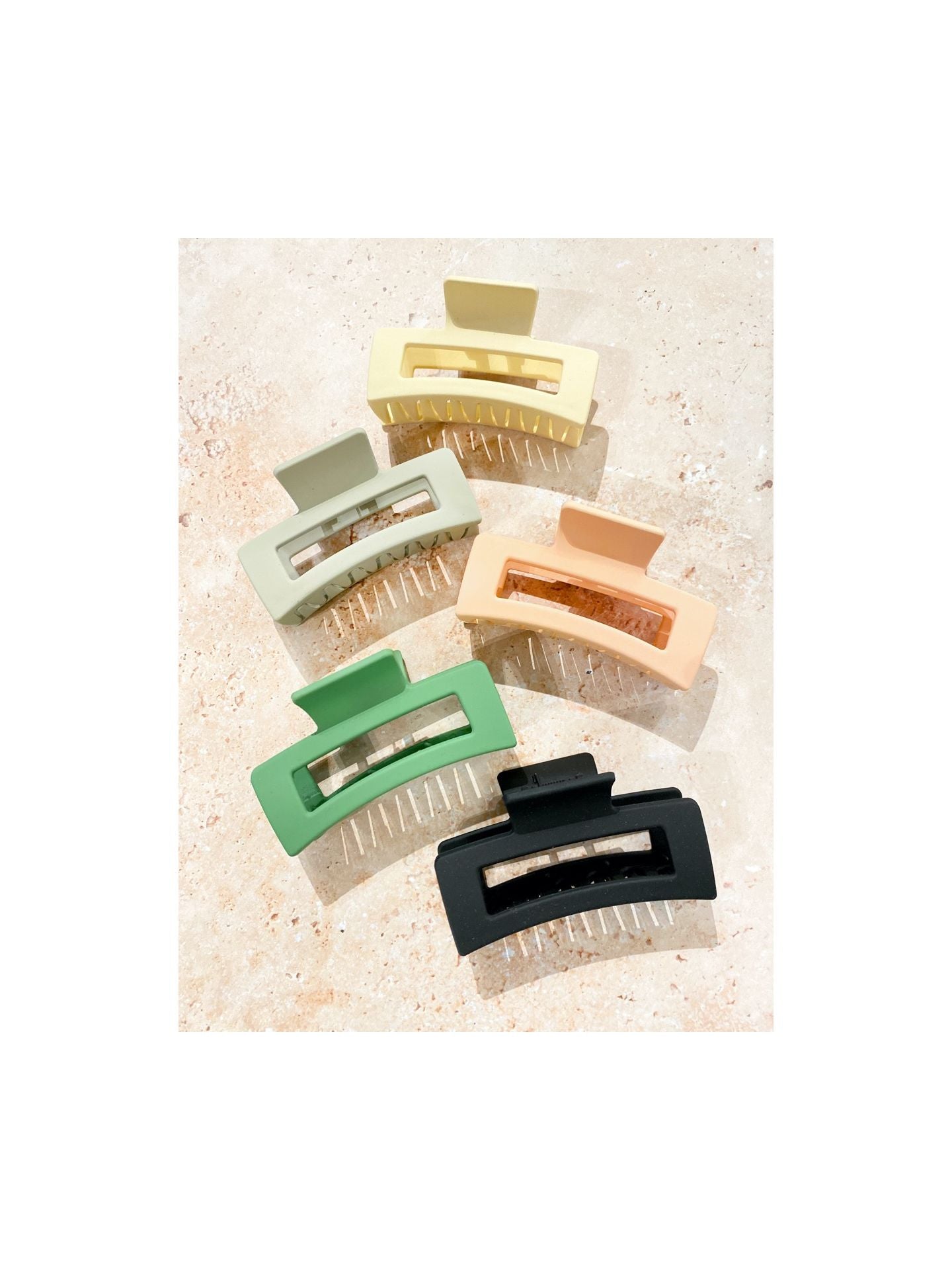 MATTE RECTANGULAR CLAW CLIP
