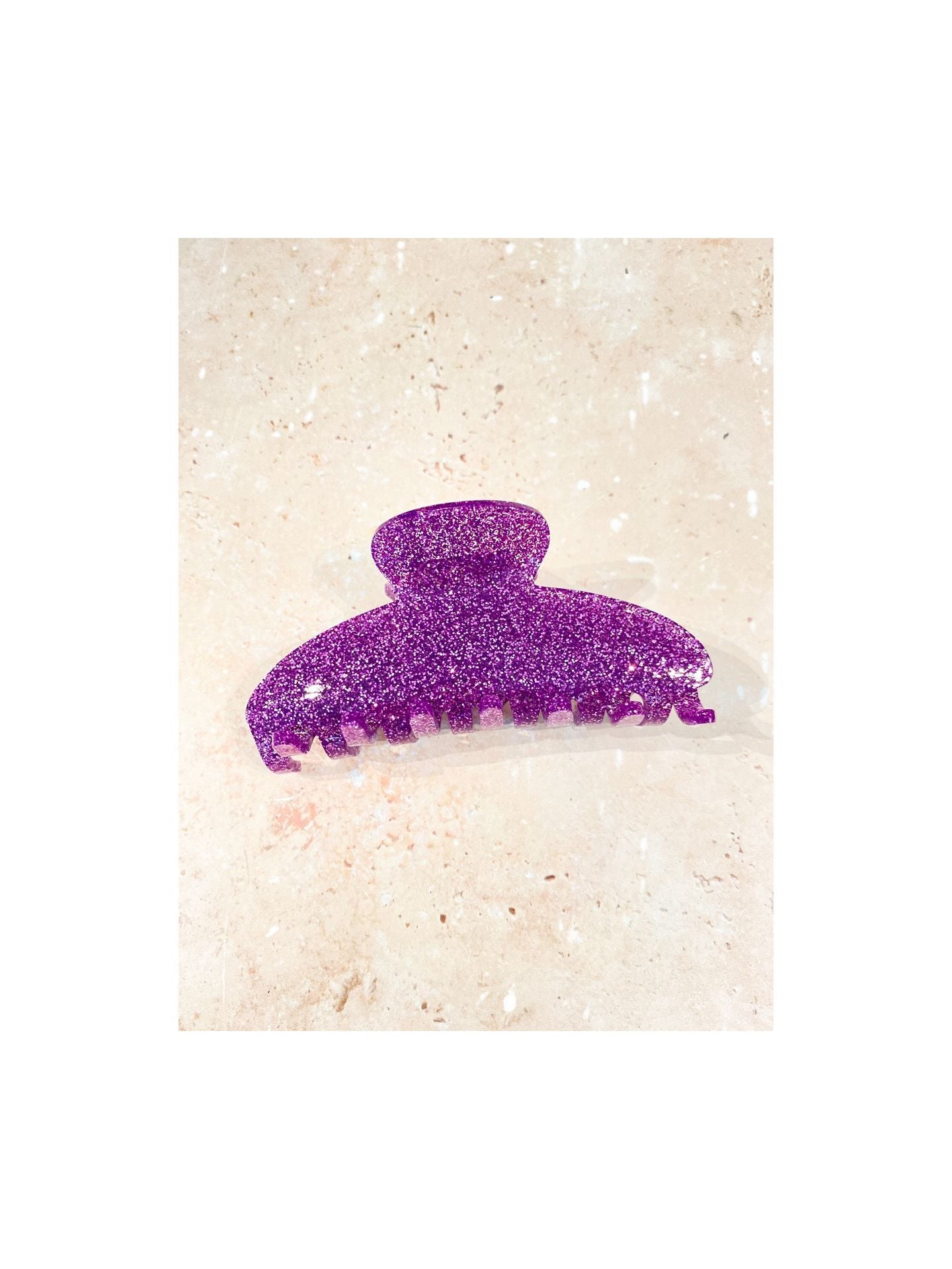 IVY GLITTER ACETATE CLAW CLIP