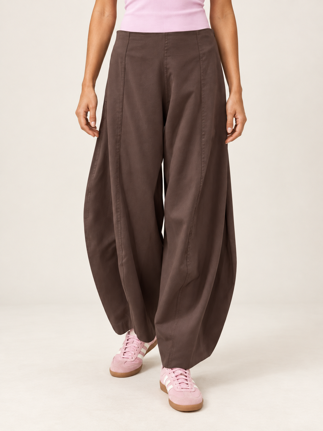 High Waisted Barrel Pant