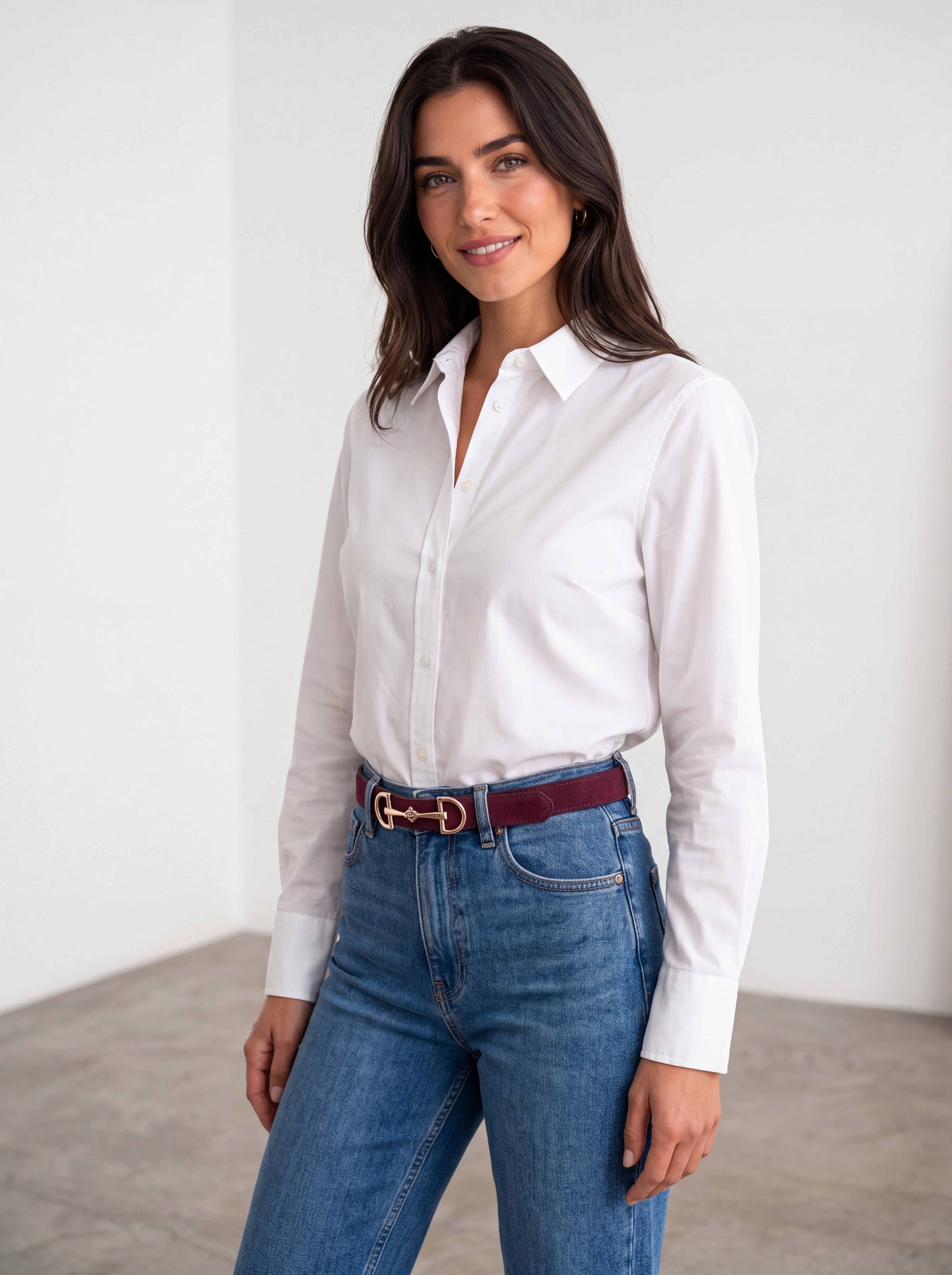 GG  VINTAGE BUCKLE SUEDE BELT