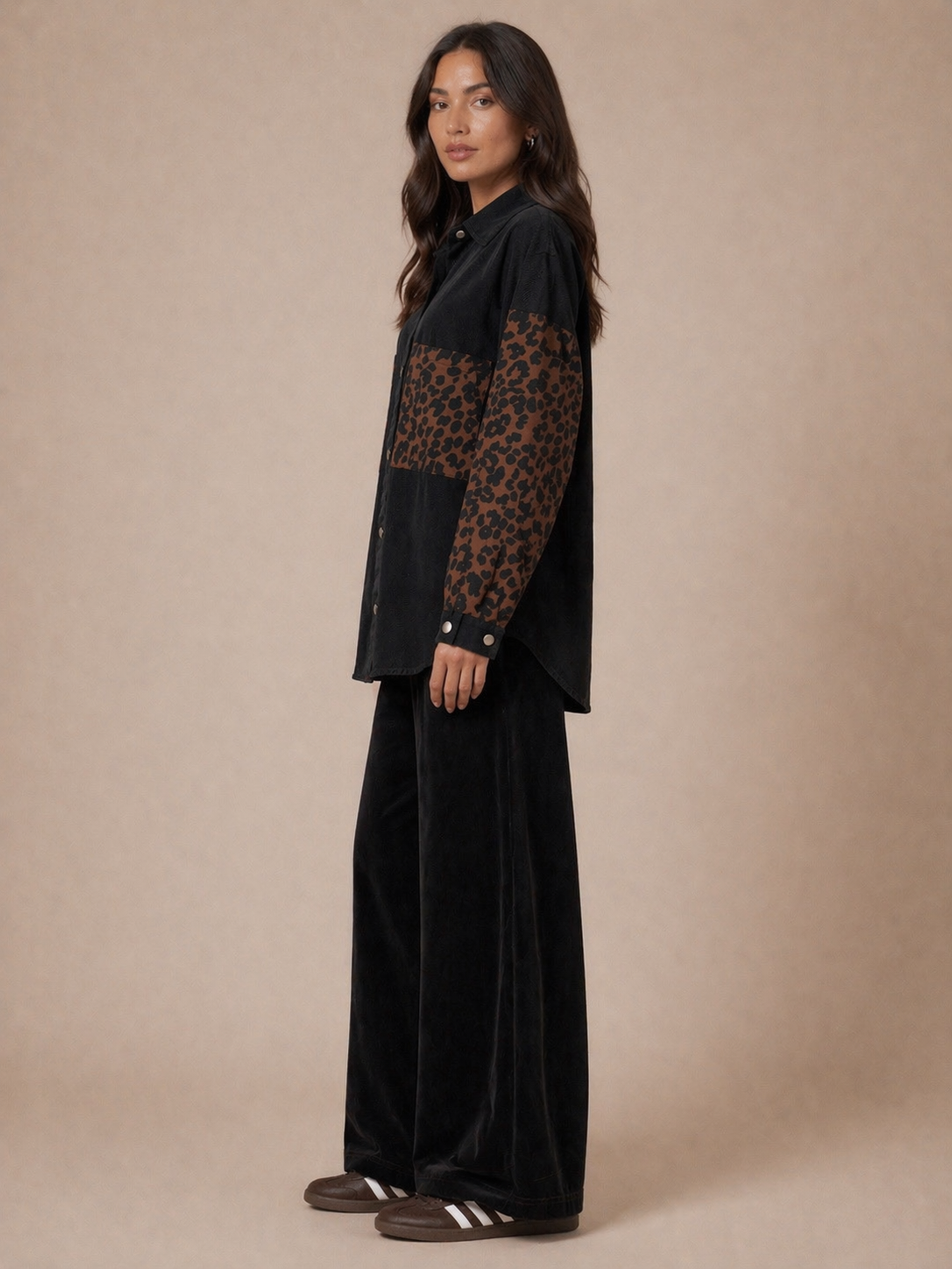 LEOPARD CONTRAST SHACKET