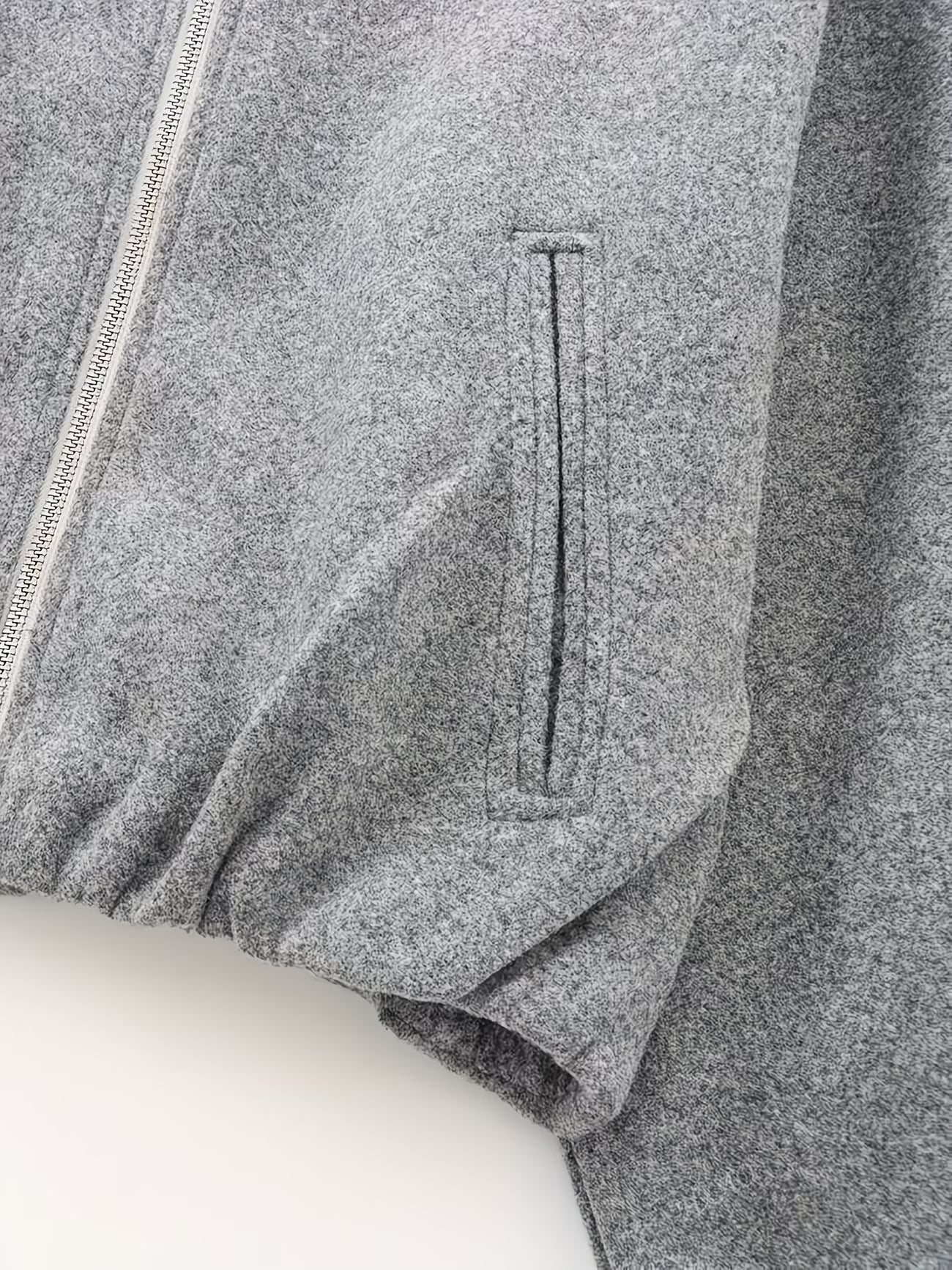 GATHERED HEM BOMBER JACKET
