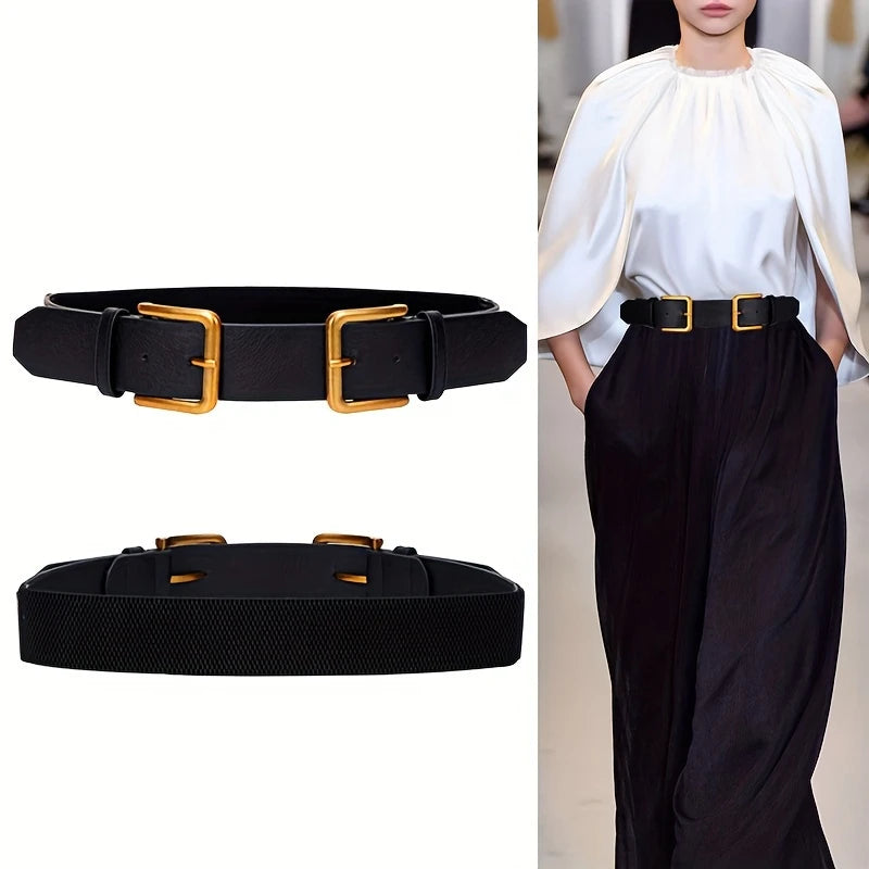 DOUBLE BUCKLE STRETCH BELT