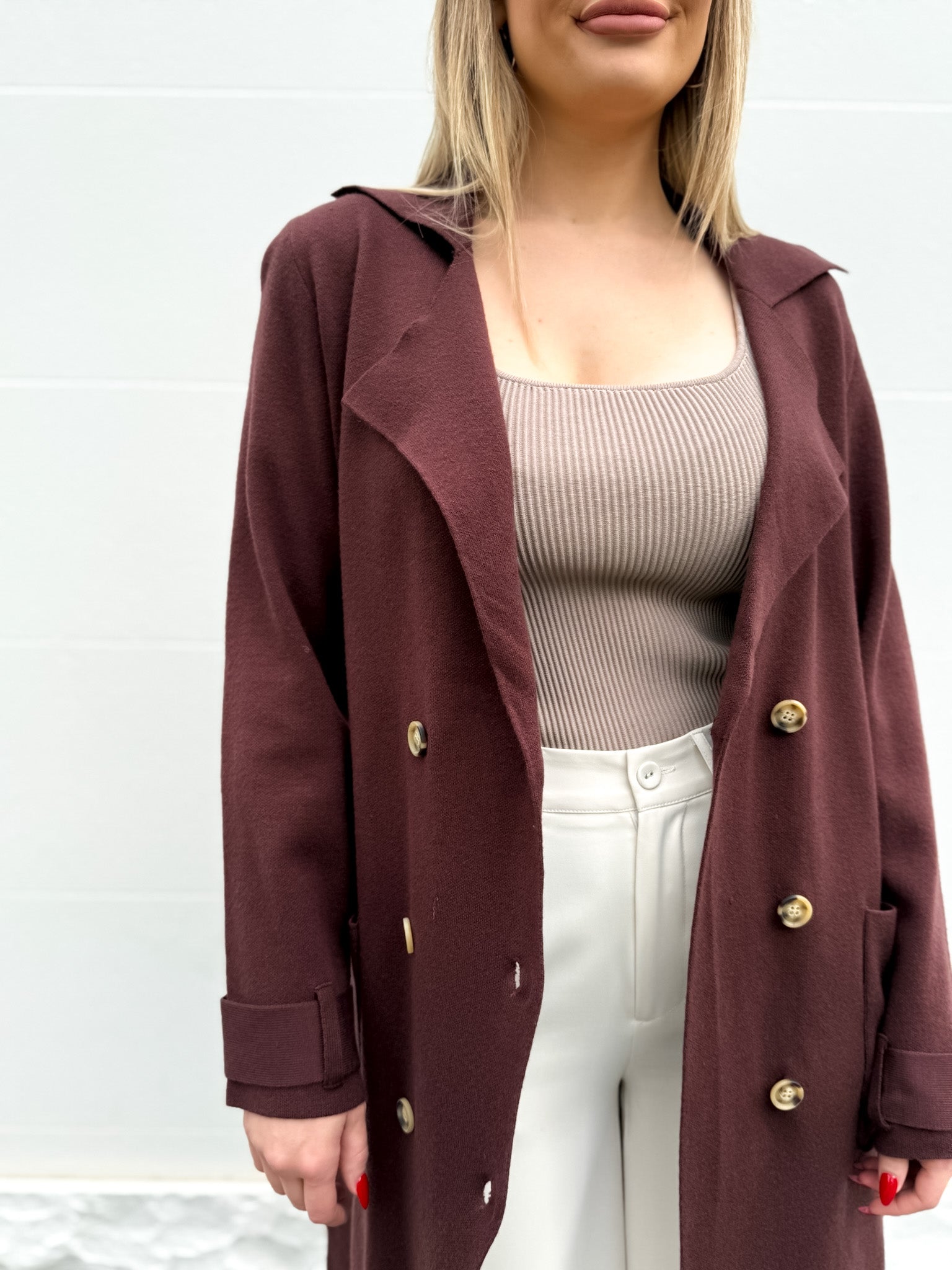 SOFT KNITED TRENCH