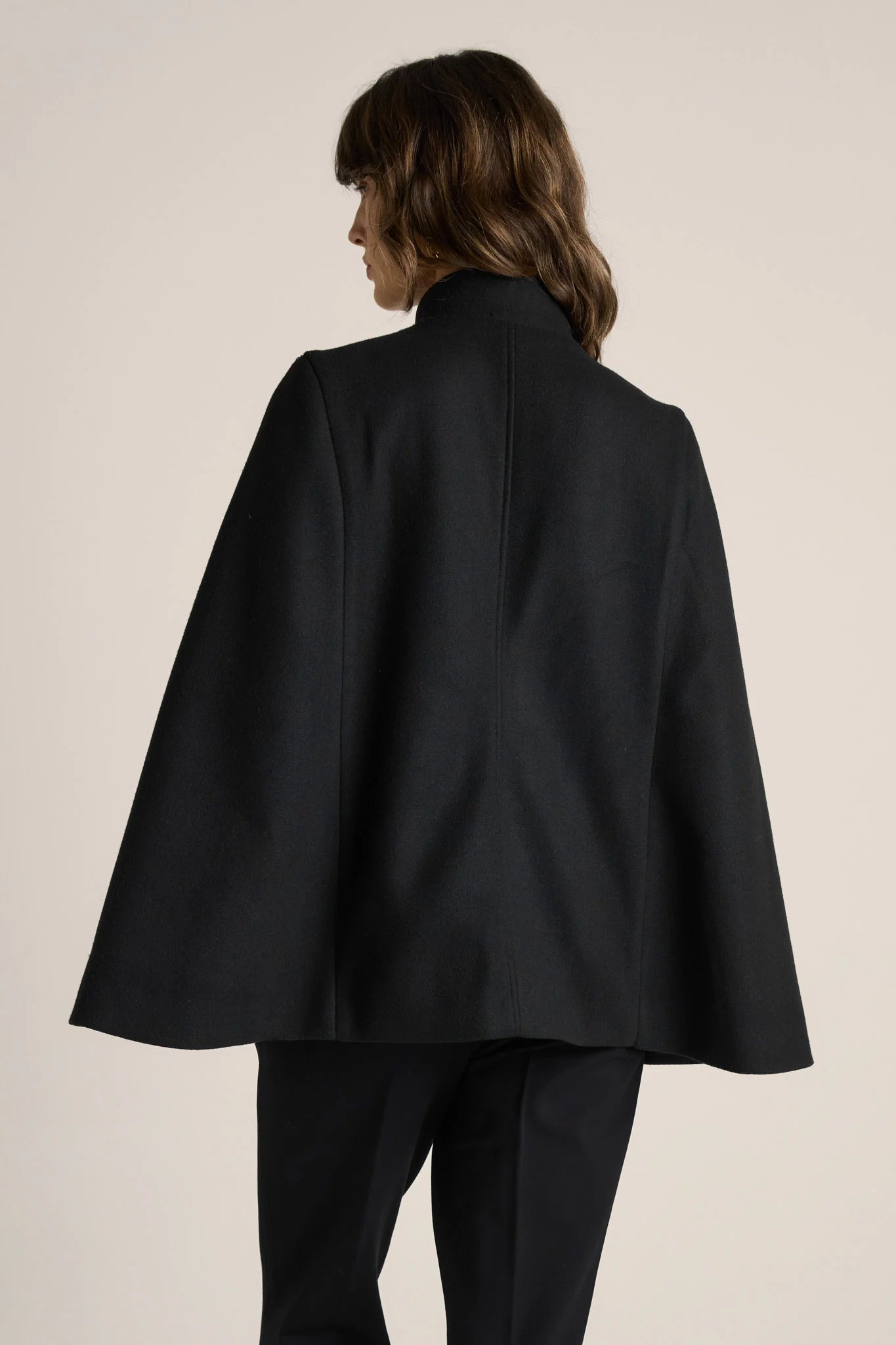 Ellis Military Cape - Black