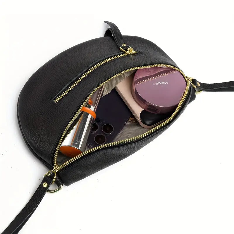 GENUINE LEATHER CROSS BODY BAG