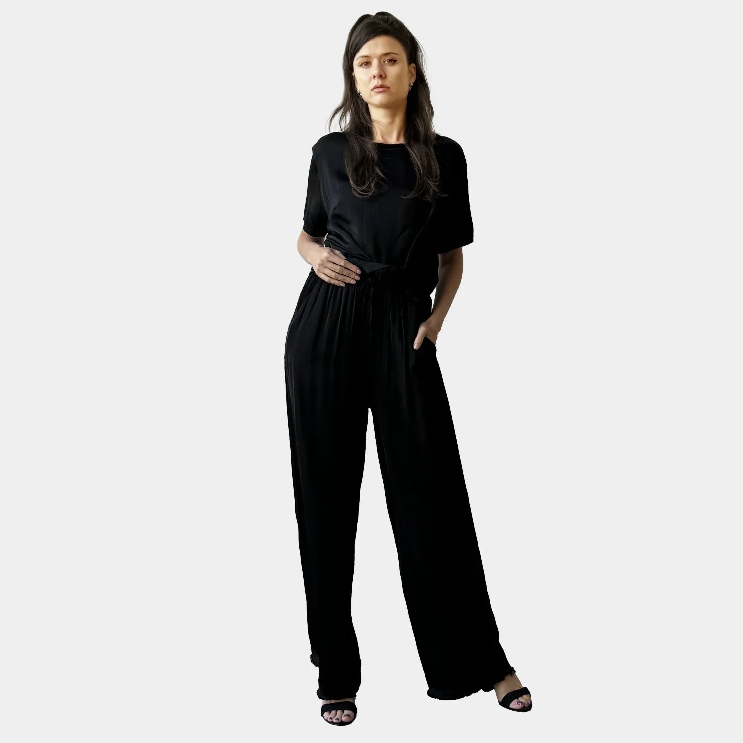 SATIN RELAXED PANT