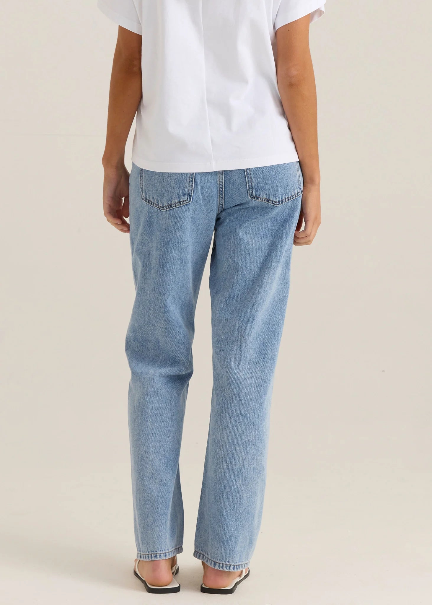 Kalani Straight Leg Jean - 90's Blue Wash