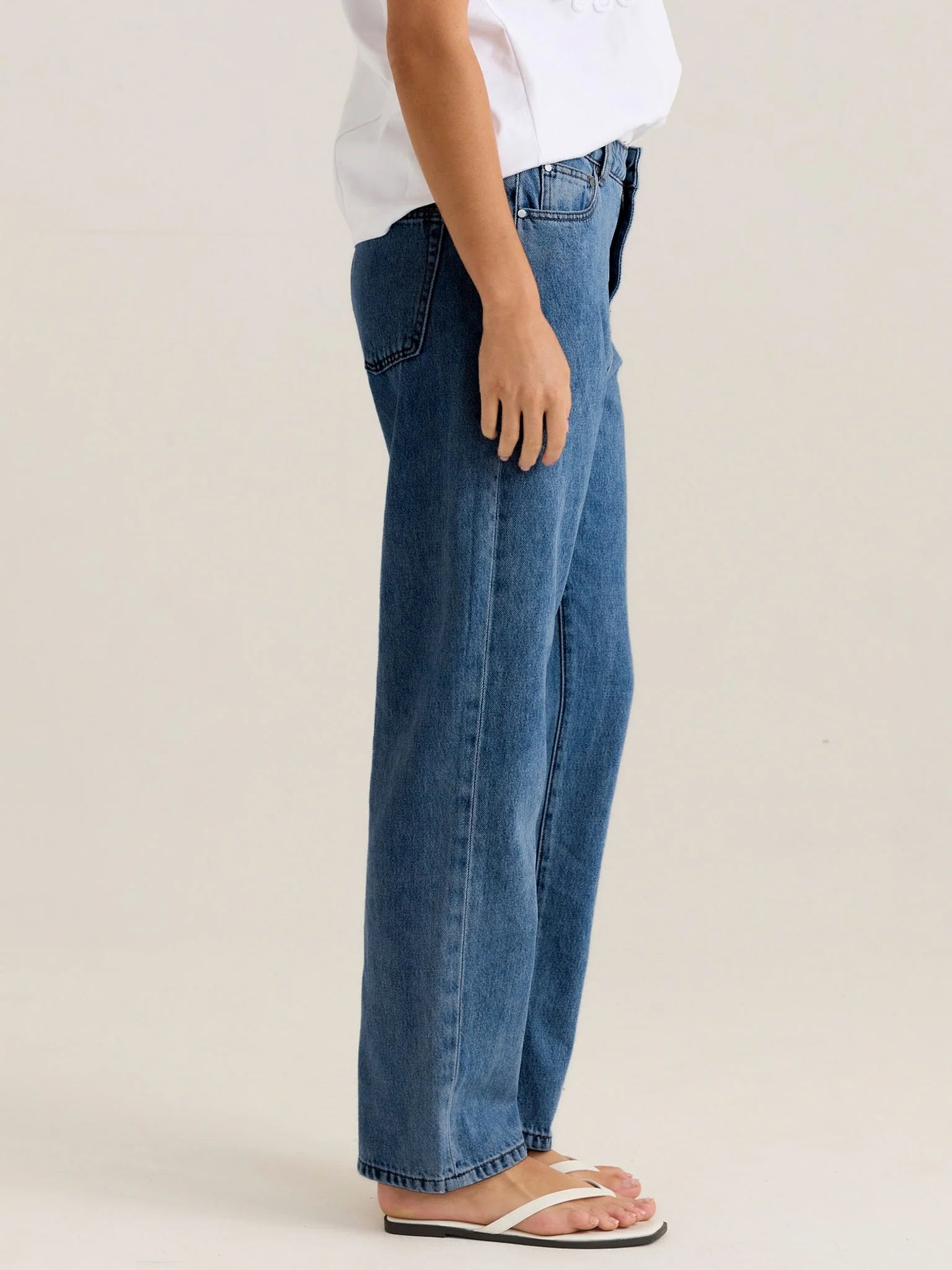 Kalani Straight Leg Jean - 90's Blue Wash