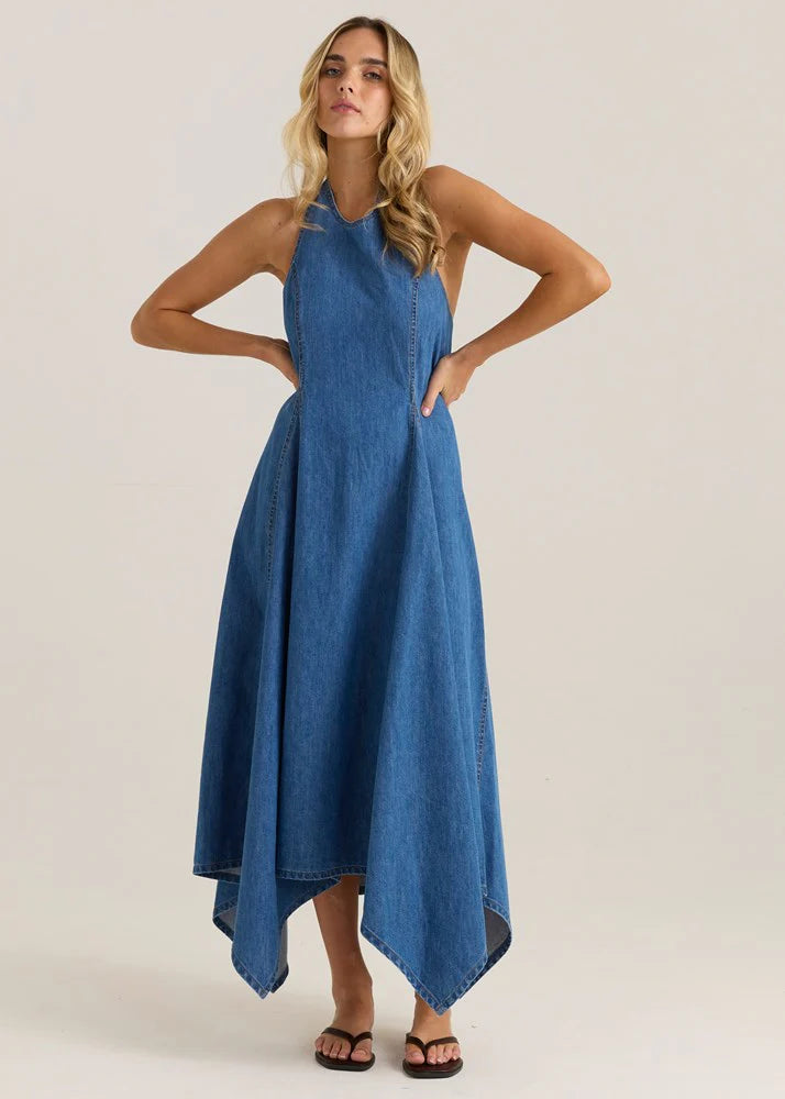 FERNANDA HALTER DENIM DRESS