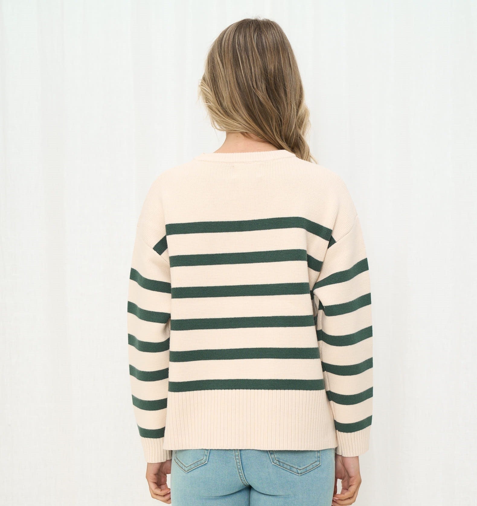 STRIPE CREW NECK JUMPER