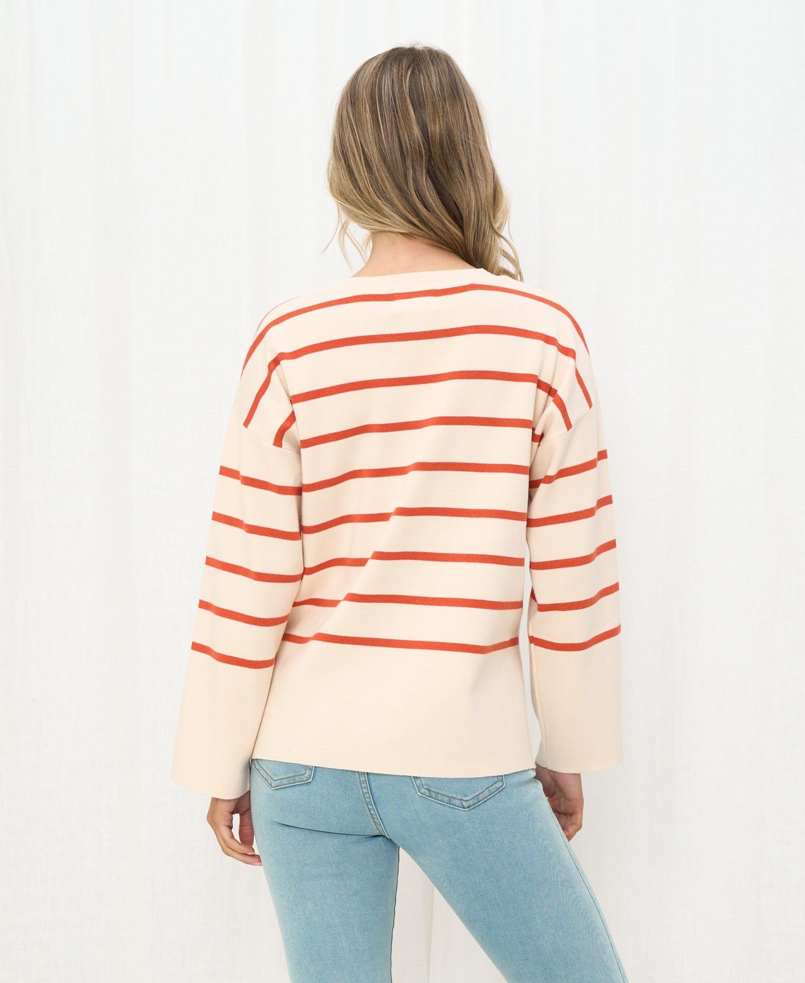 STRIPE CREW NECK JUMPER