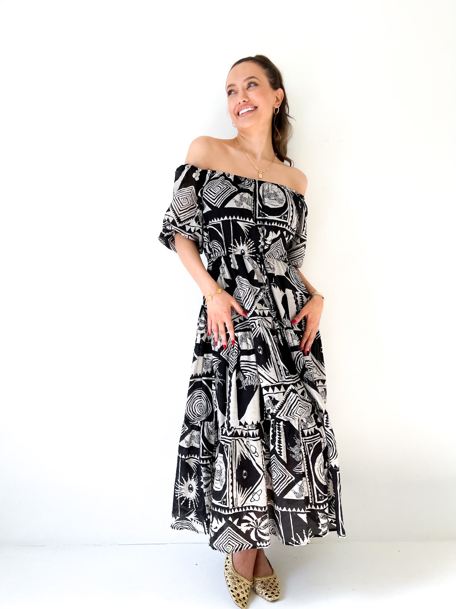 TRIBAL MAXI DRESS