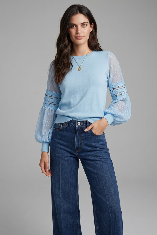 ELLA CONTRAST SLEEVE KNIT
