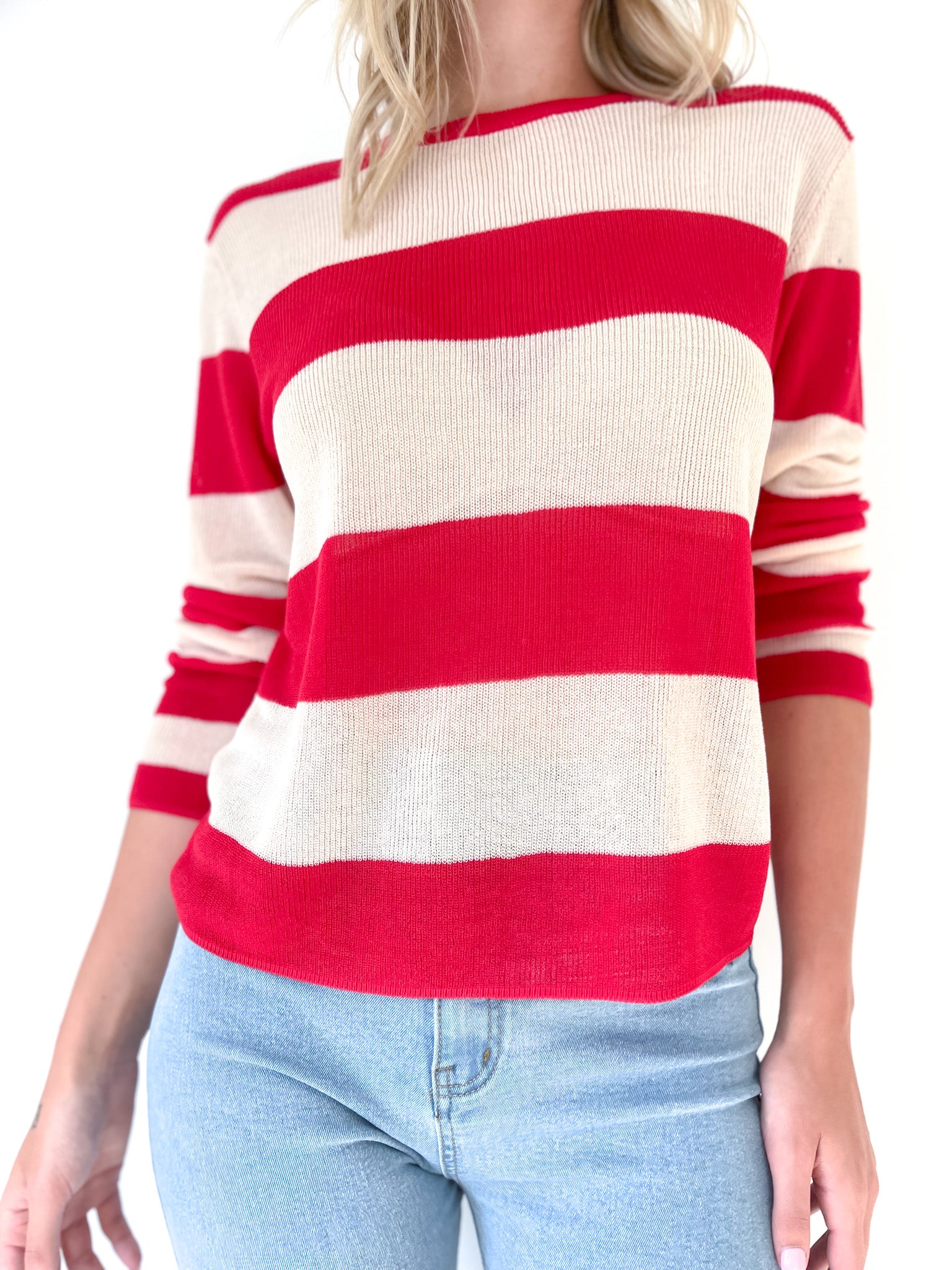 LYOCELL STRIPE LIGHT KNIT