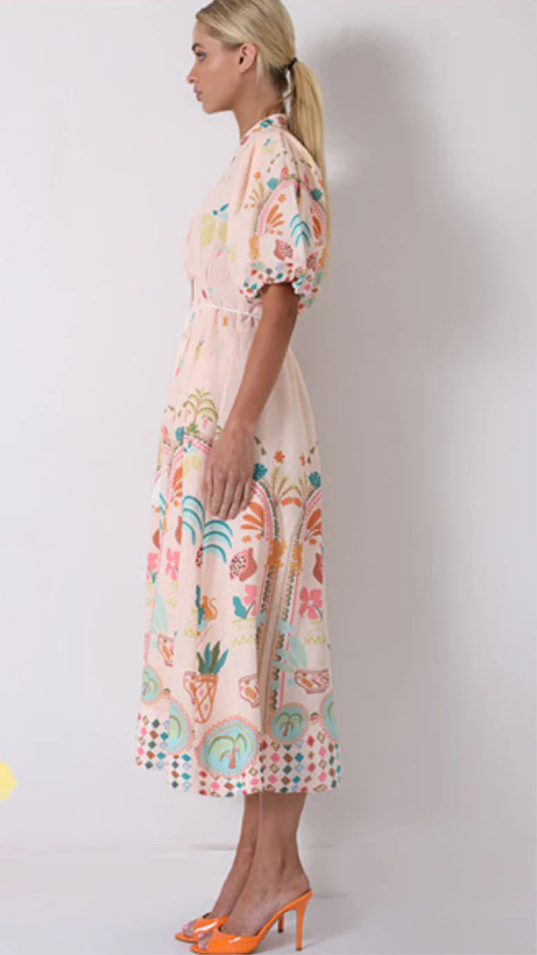 ACACIA CREAMY BLUSH DRESS