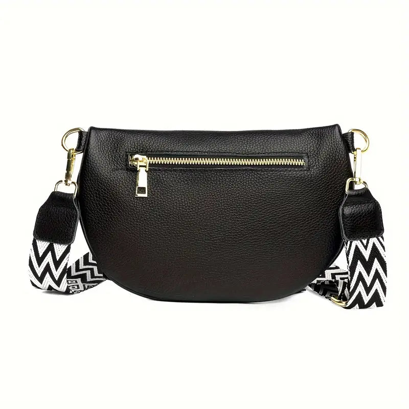 GENUINE LEATHER CROSS BODY BAG