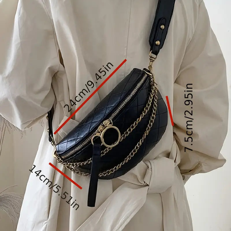 BODY BAG WITH CHAIN DECO