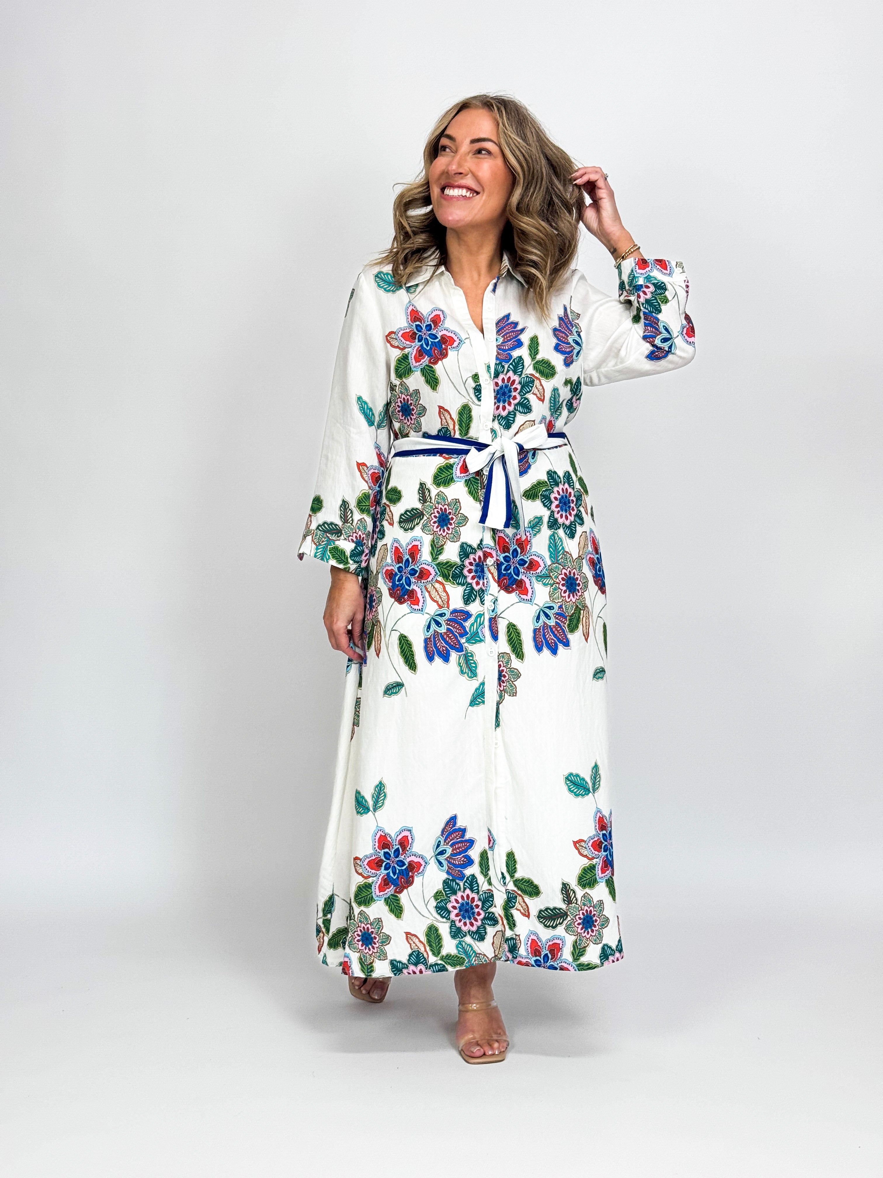 BOUQUET SHIRT DRESS