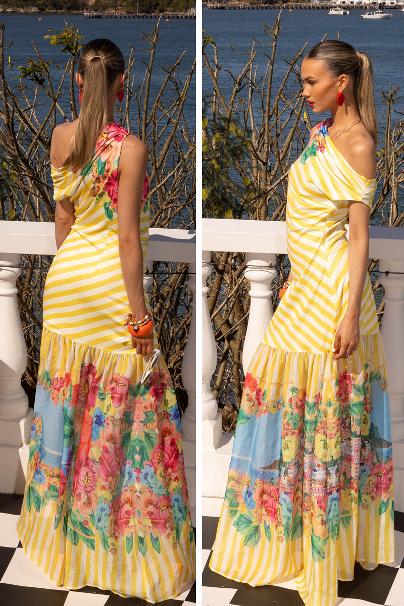 POSITANO ASYM MAXI DRESS