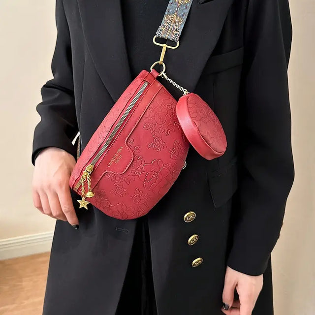 EMBOSSED CHEST BAG