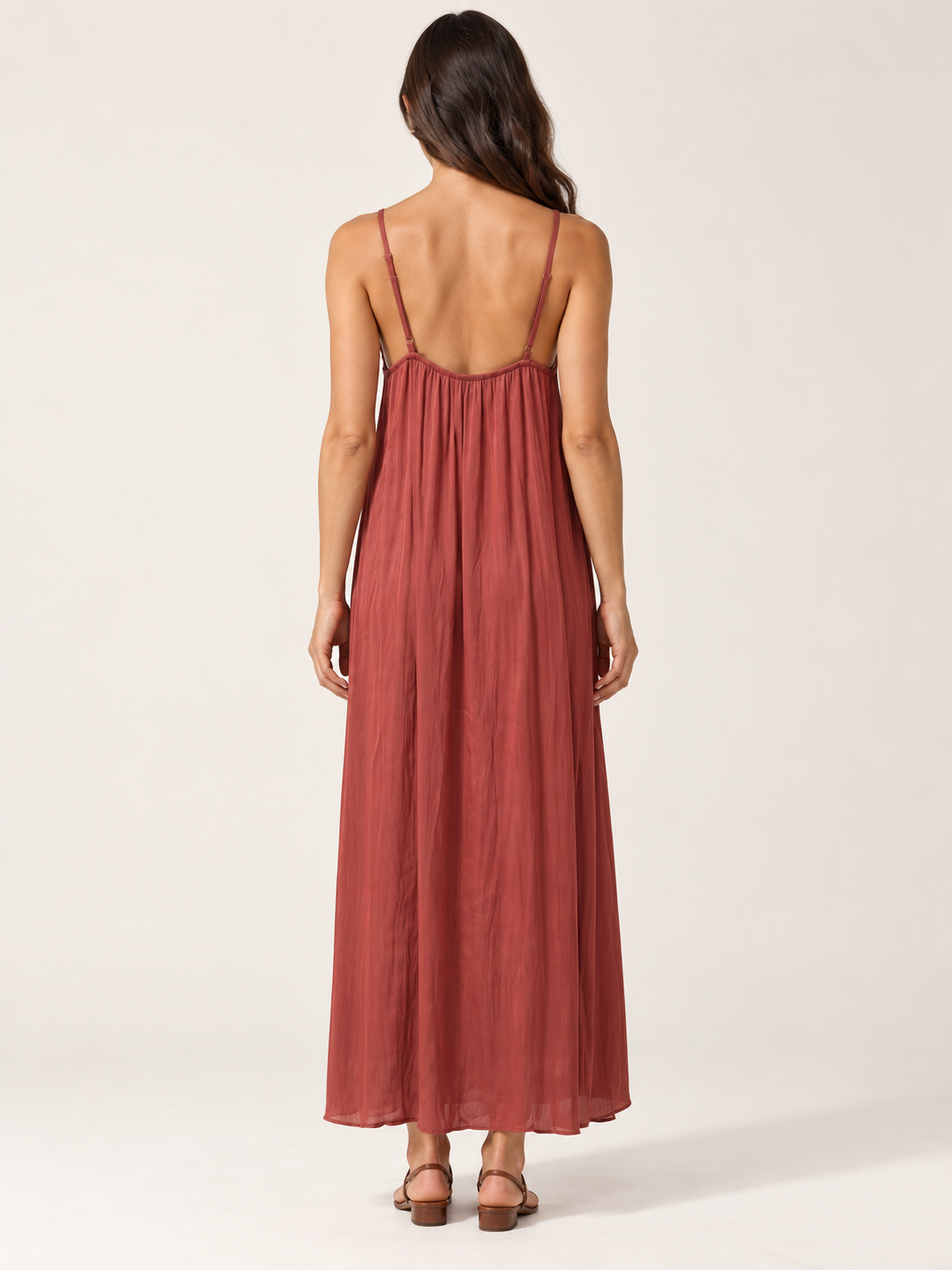 Relaxed Gathered Maxi Dress- PRE ORDER