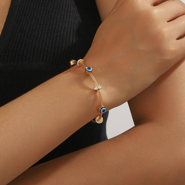 BEADED EYE BRACELET