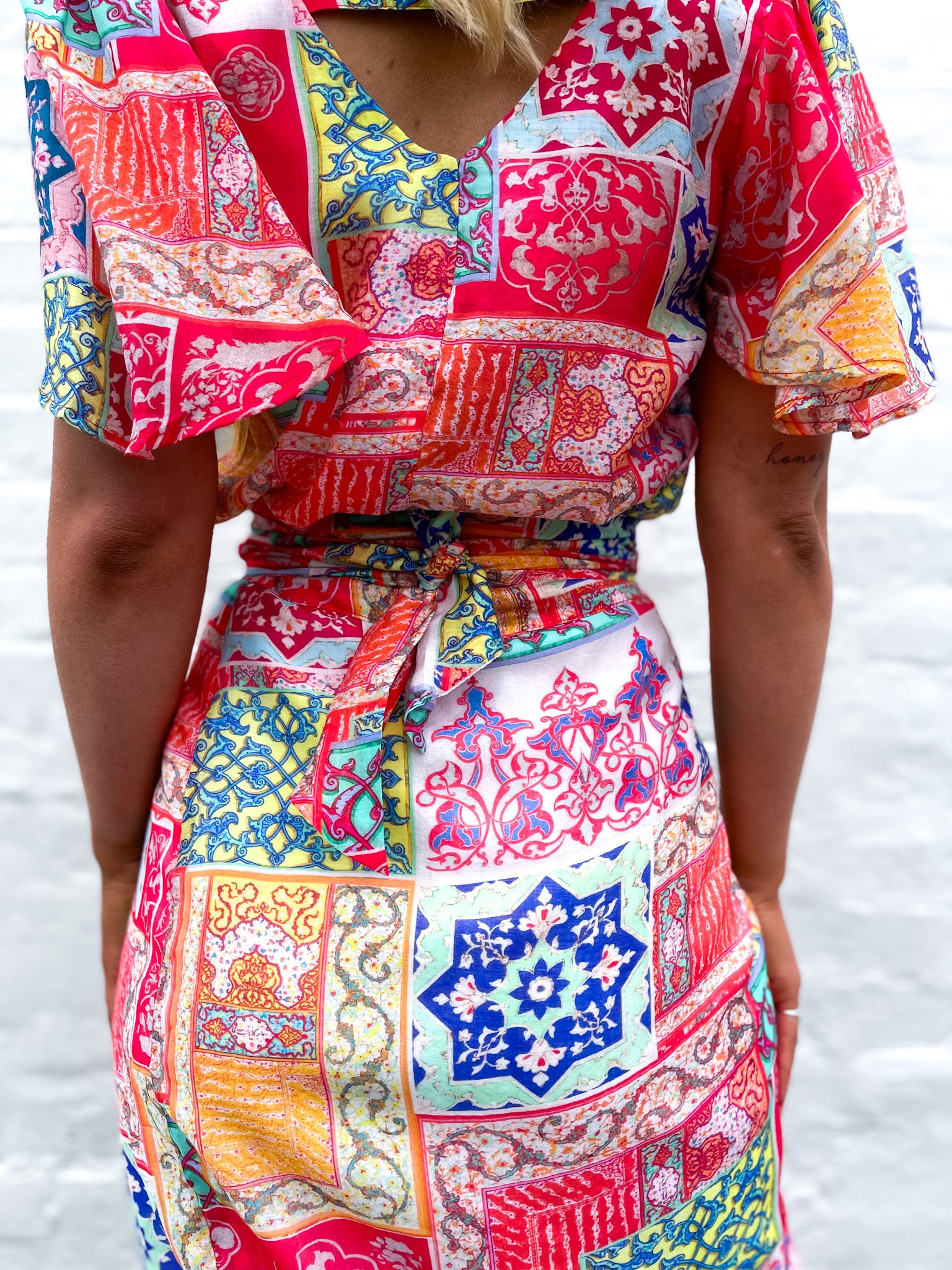 ARABASQUE WRAP SKIRT