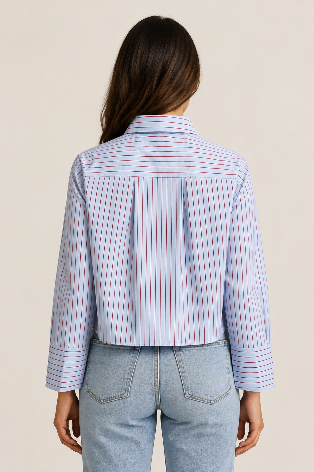 Stripe Crop Shirt