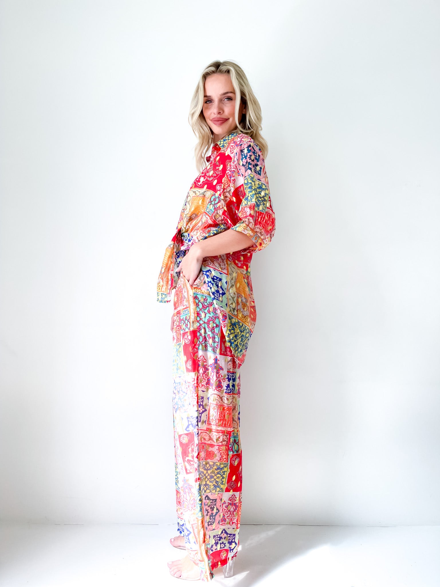 ARABASQUE PATCHWORK PANTS