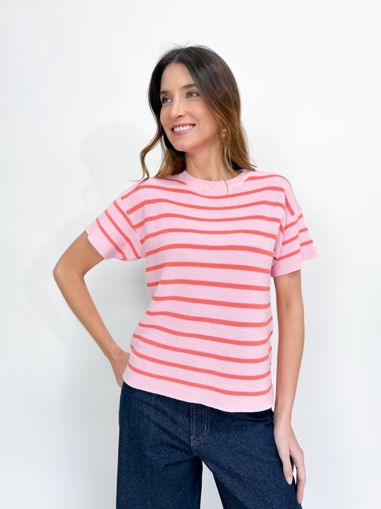 STRIPE TEE KNIT- NEW COLOURS