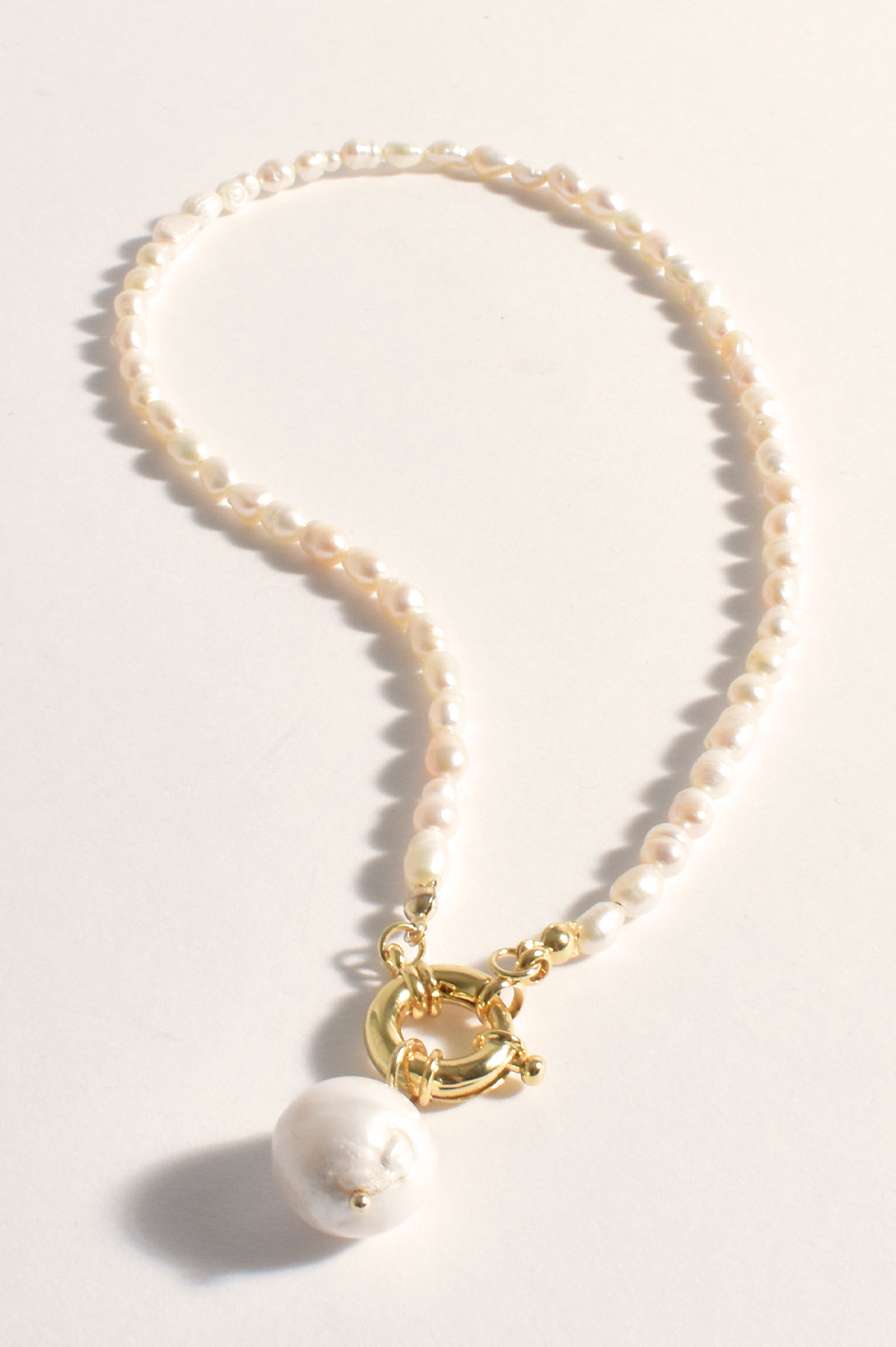 FRESHWATER PEARL DROP NECKLACE