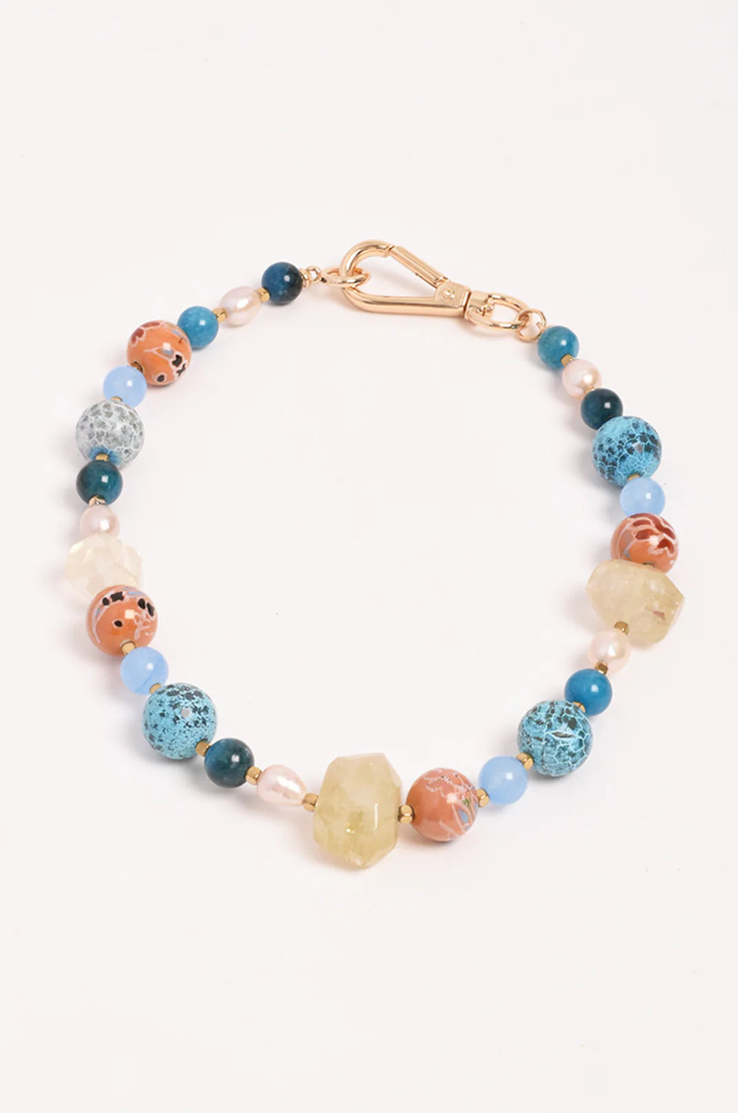 Mixed Bead Short Necklace (Multi)