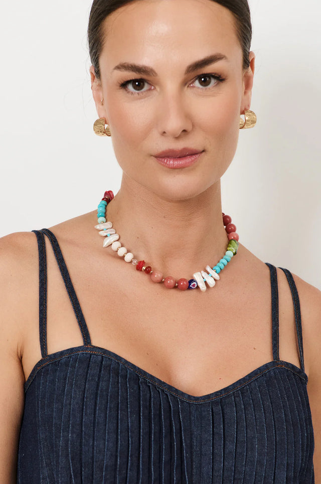 Summer Mix Bead Necklace (Multi)