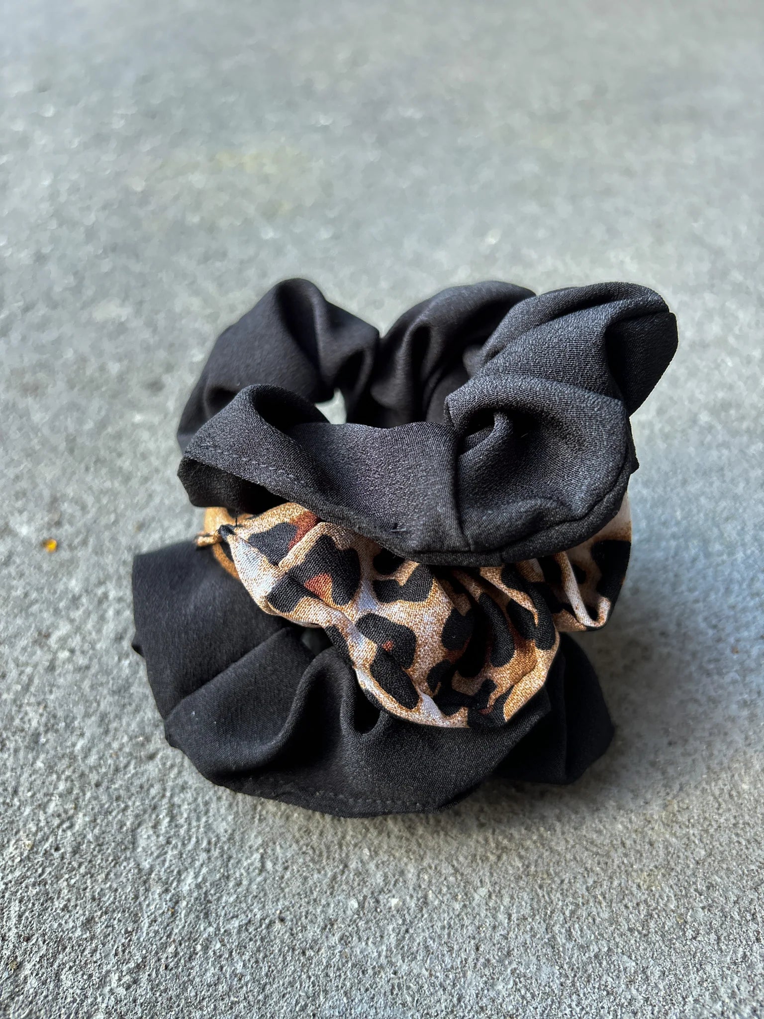 Leopard Scrunchie Trio Pack