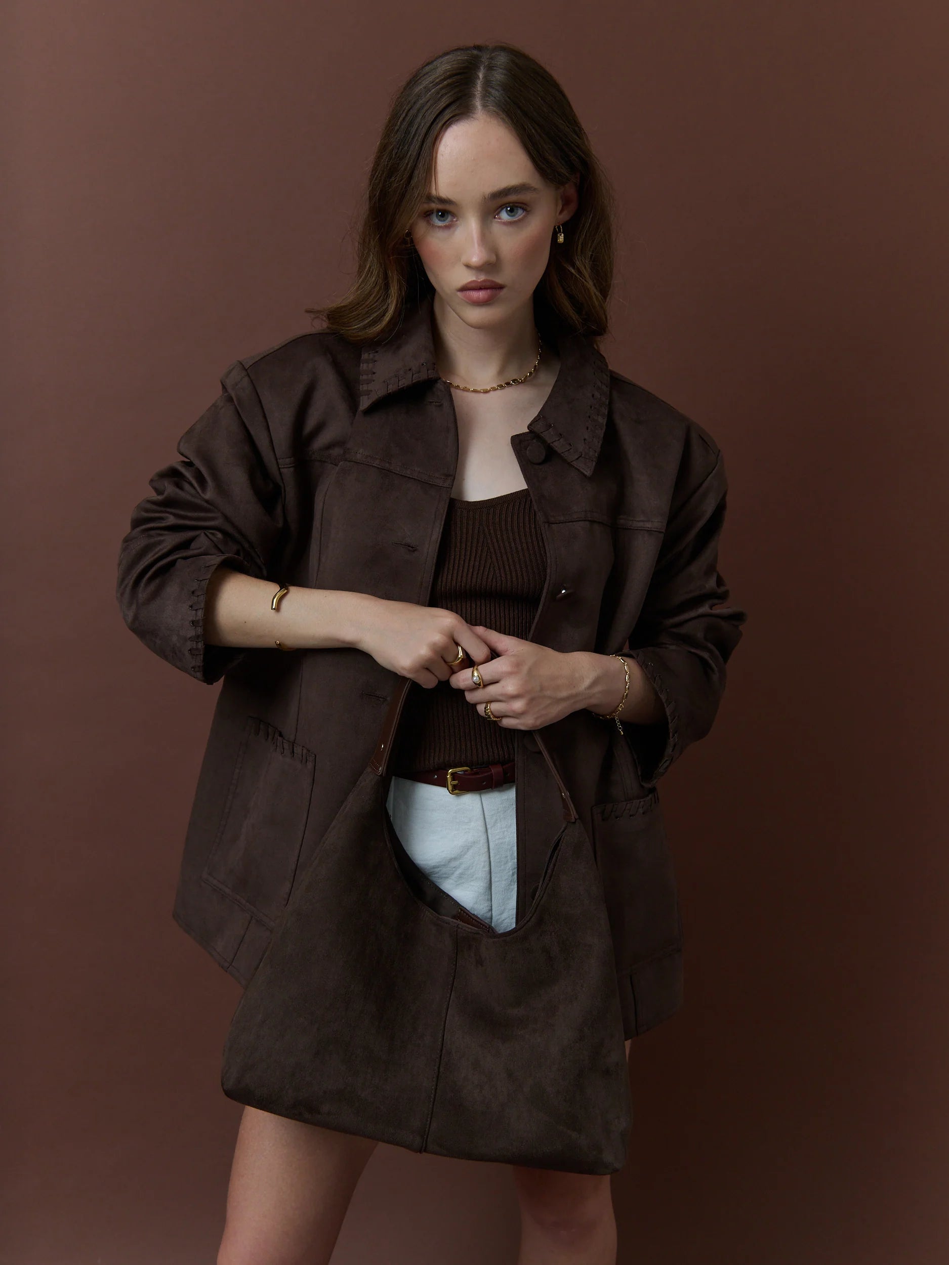 KENNY SUEDE BOHO HANDBAG