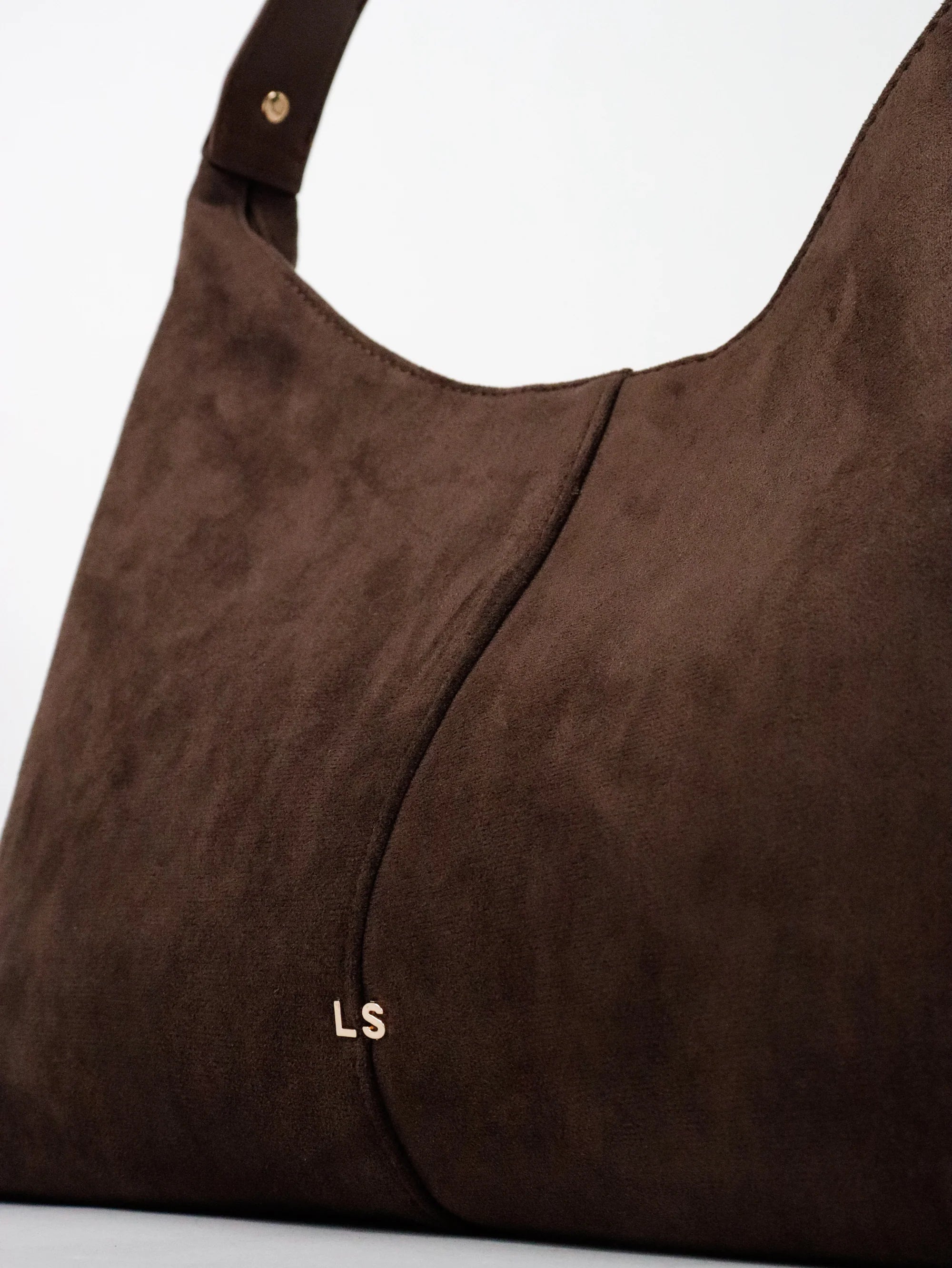 Remy Suede Shoulder Bag in Olive