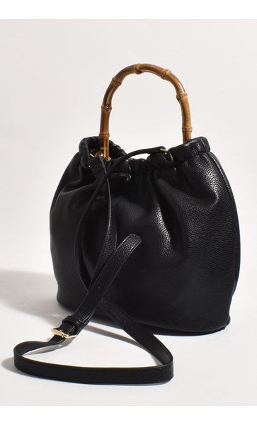 ADELINE TEXTURED CANE HANDLE BAG