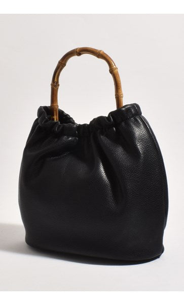 ADELINE TEXTURED CANE HANDLE BAG