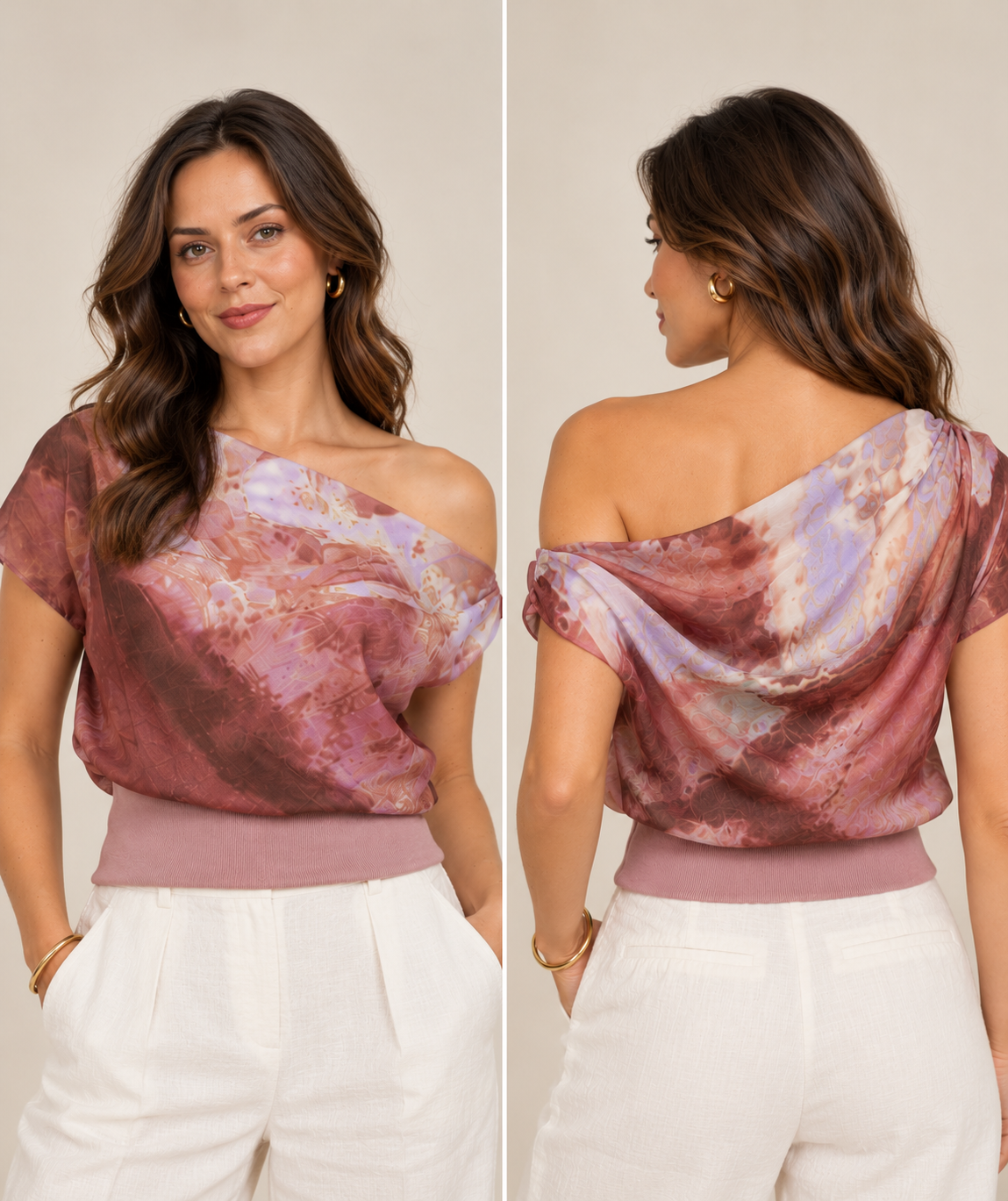 Off Shoulder  Dye Top