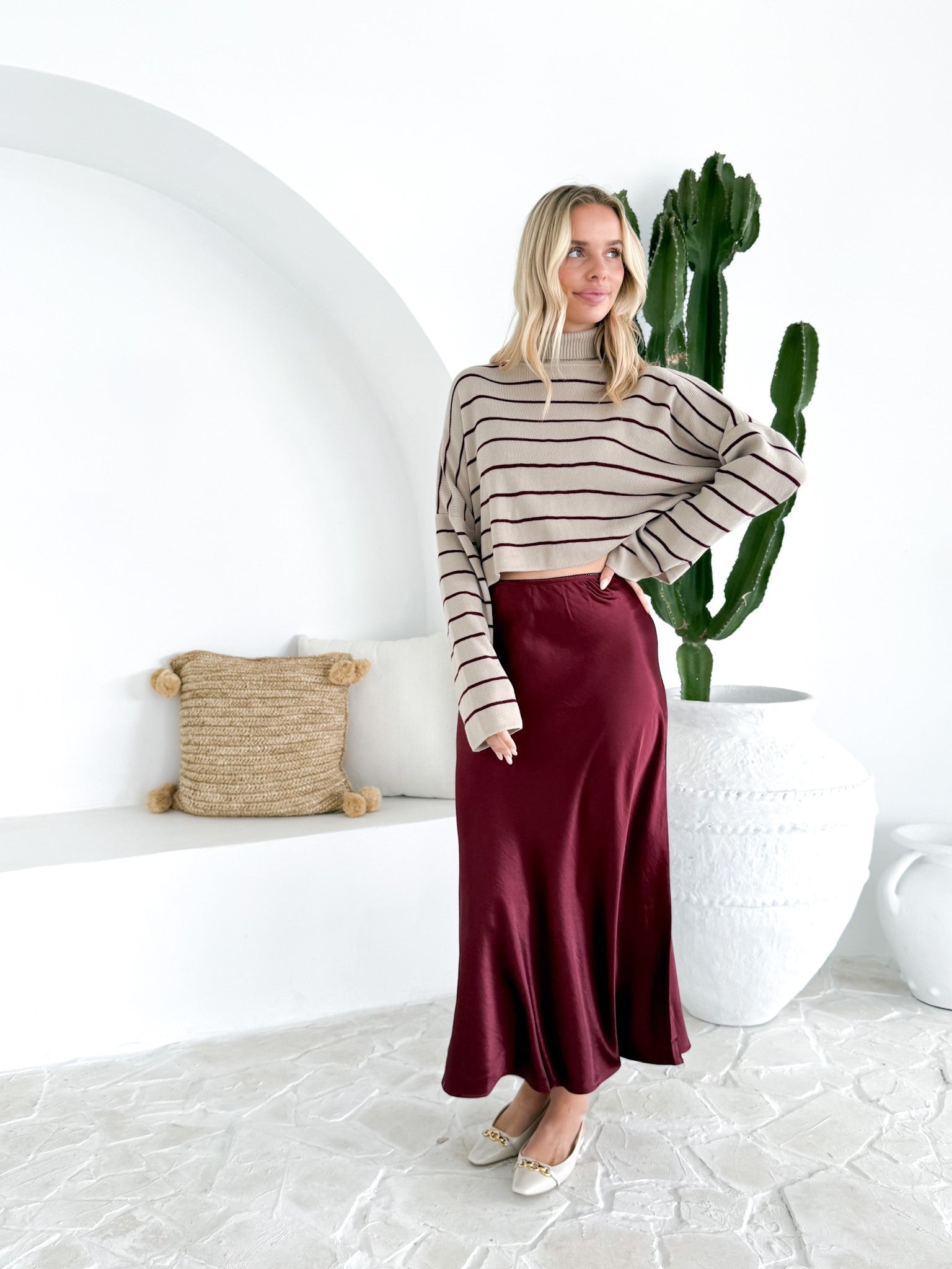 STRIPE CROP JUMPER