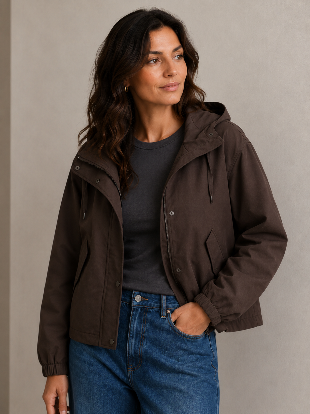 FUNNEL NECK SPORT JACKET