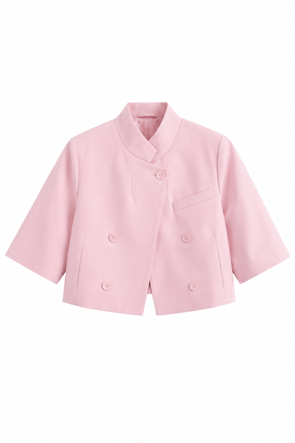 Cropped Double-Breasted Jacket